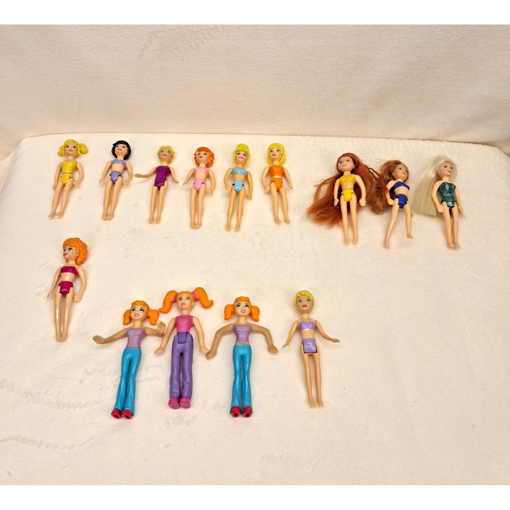 Vintage Polly Pocket Doll Lot Mattel & McDonalds Happy Meal Toys Y2K READ